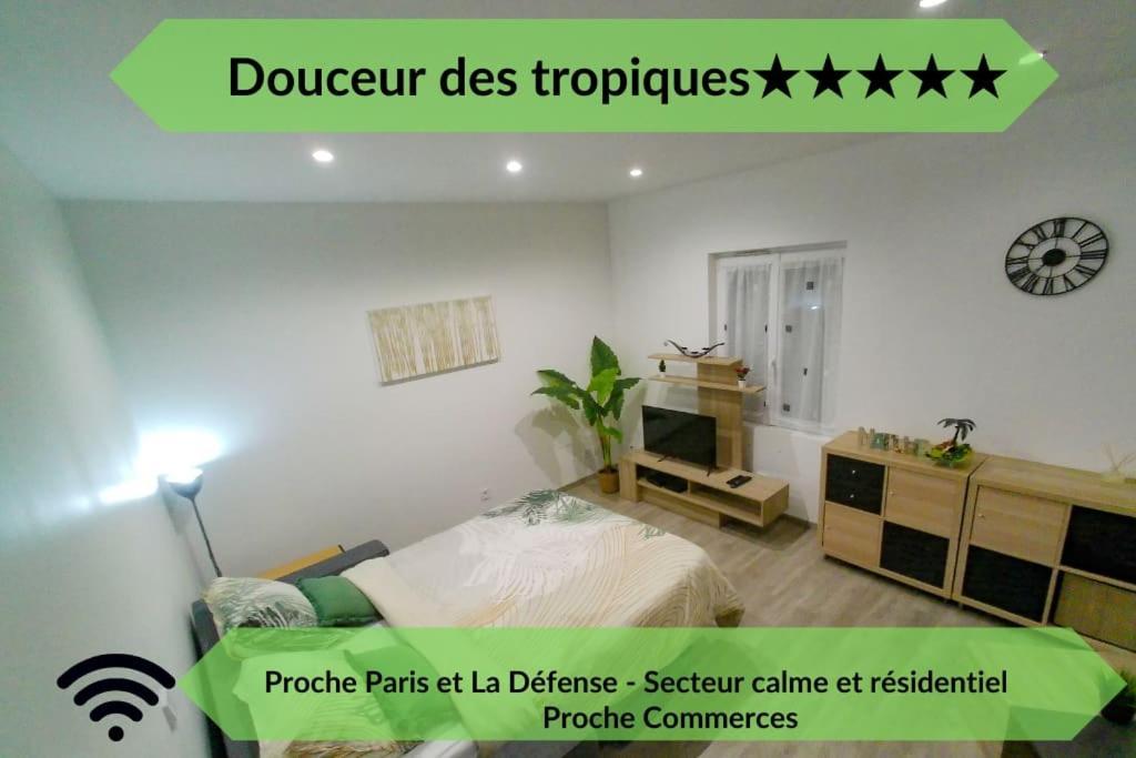 *Douceur Des Tropiques*Parisis Apartment Argenteuil Luaran gambar
