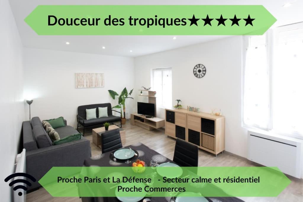 *Douceur Des Tropiques*Parisis Apartment Argenteuil Luaran gambar